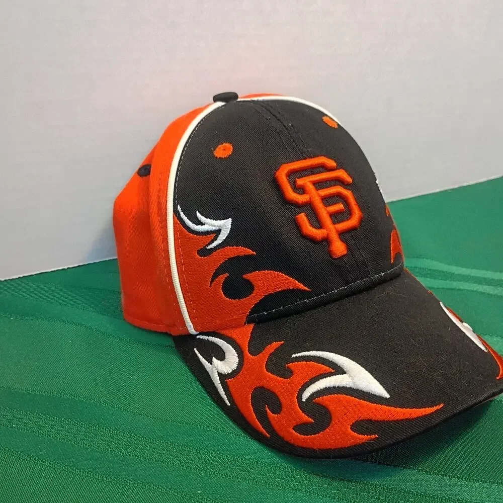 New Era MLB San Francisco Giants Baseball Cap Hat Youth Orange Black
